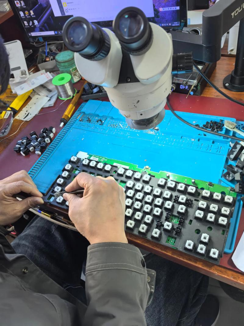 鍵盤電路板維修價格表，鍵盤電路板組裝步驟圖