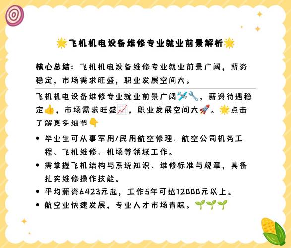 飛機機電設備維修職業生涯規劃書，飛機機電設備維修專業就業方向